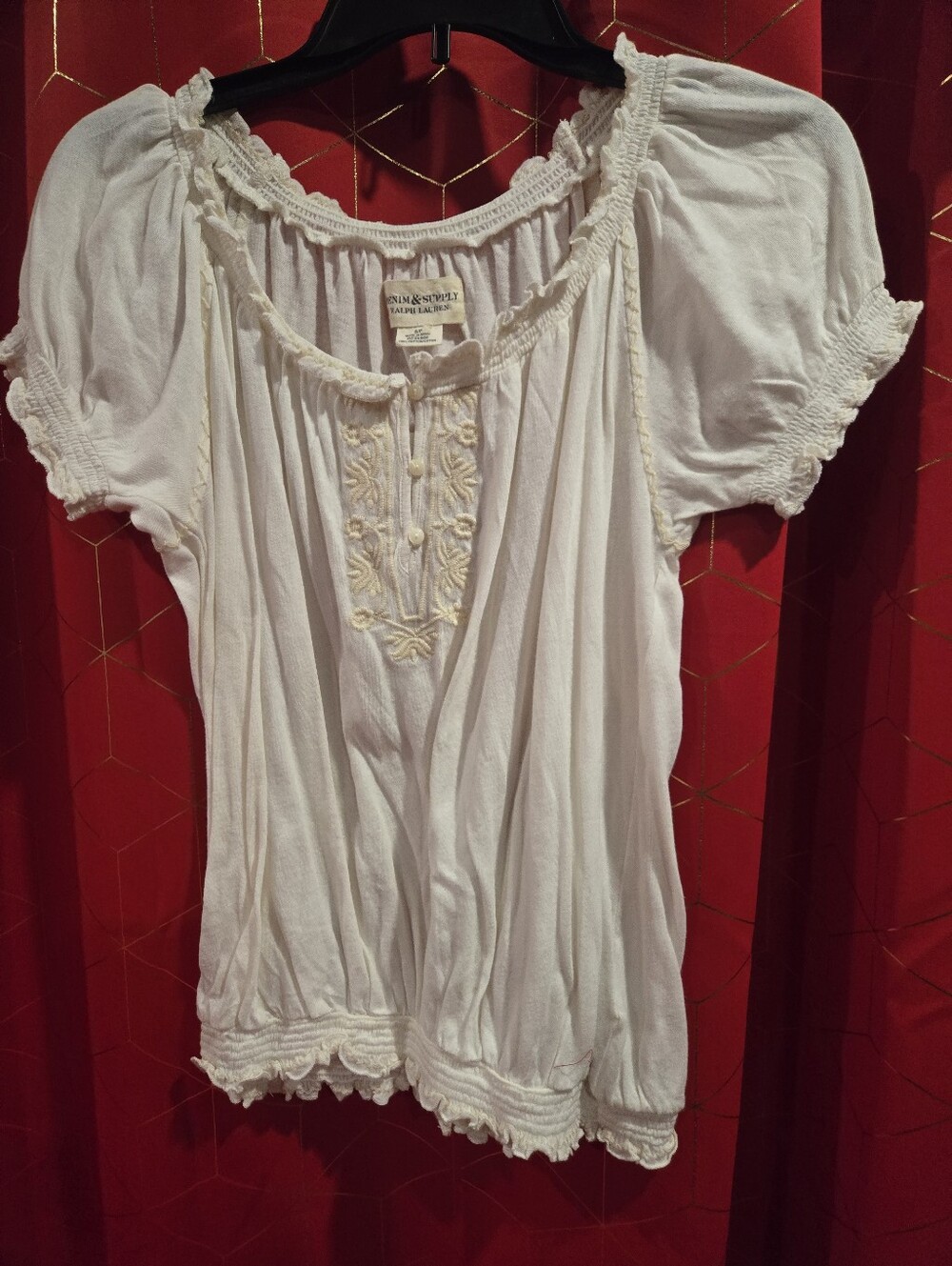 Denim & Supply By Ralph Lauren. Peasant Top. Vintage! New With Tag! Size SP